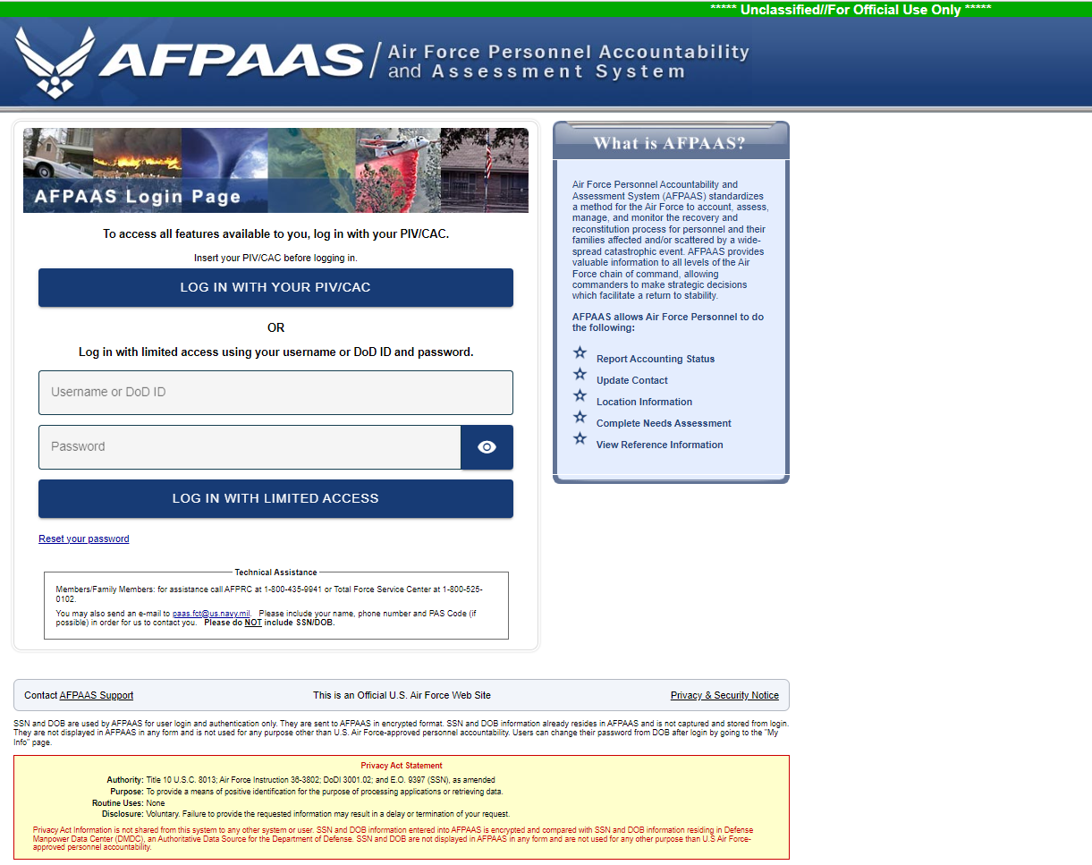 Picture Link to AFPAAS site.